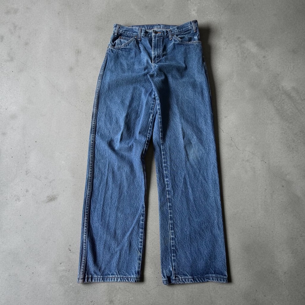 Dickies Mens Relaxed Fit Straight Leg Denim Jeans Medium Wash 32x32 Y2K GRUNGE